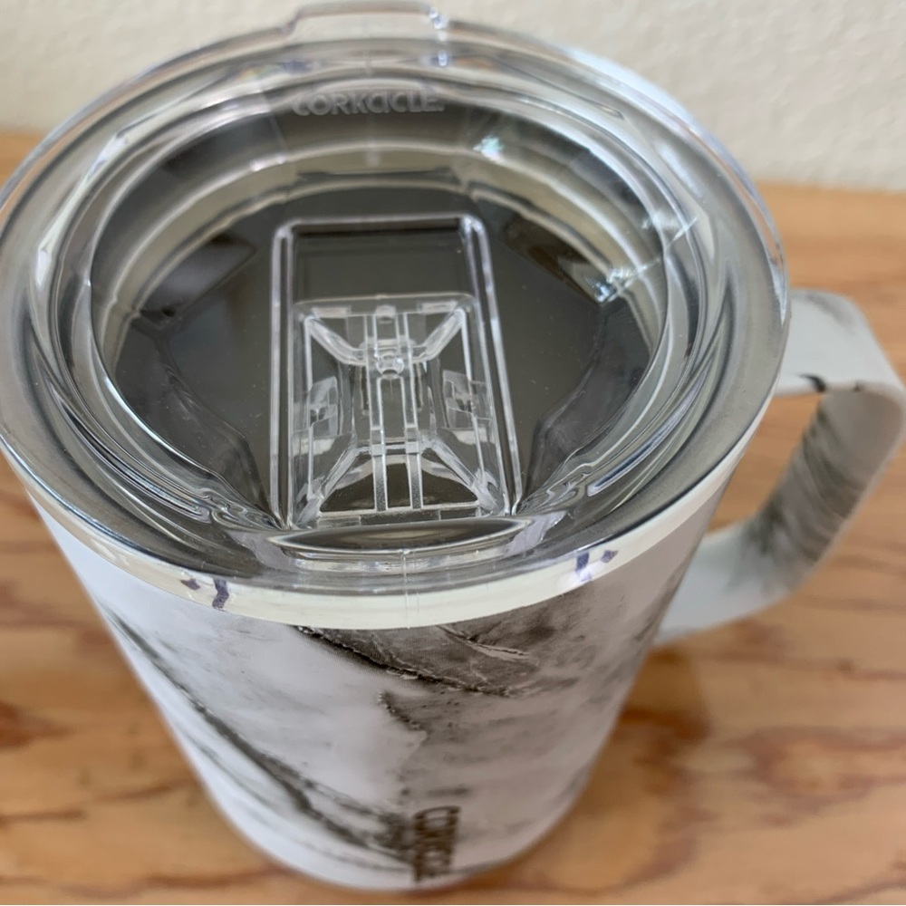 Corkcicle 16oz Triple Insulting Coffee Mug GREY/WHITE MARBLE DESIGN EX COND - Picture 9 of 9